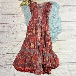 Jaase Bohemian Floral Maxi Dress sz L